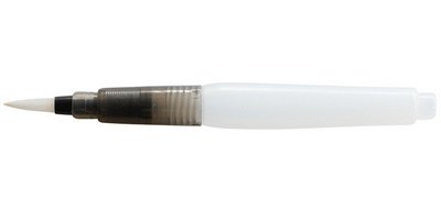 Brush pen with water reservoir