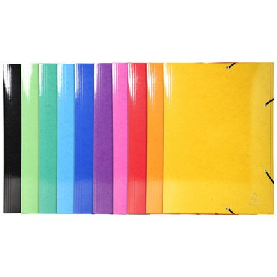 Exacompta Iderama Elasticated Folder (3 flap), A3 - Assorted colours