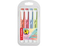 Surligneur swing cool Pastel Edition, étui PET de 4