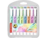 Surligneur Stabilo Swing Cool couleurs pastel assorties - Etui de 8