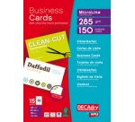 Cartes de visite MicroLine, 85 x 54 mm, 285 g/m2