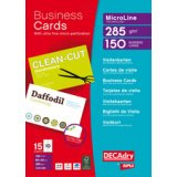 Cartes de visite MicroLine, 85 x 54 mm, 285 g/m2
