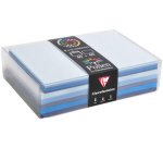 Coffret Pollen de 40 enveloppes 90x40mm + 40 cartes 82x128mm - Assorti de Bleu