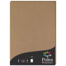 Packung mit 25 blatt pollen a4 210x297 210g/m2 - kartonbraun