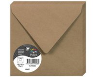 Enveloppe kraft, 165 x 165 mm