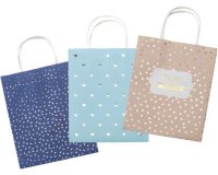 Sacs en papier HOTFOIL,papier kraft, 120 x 55 x 150 mm