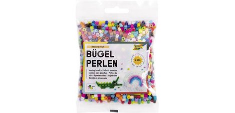 Perles à repasser, 2.000 pièces, sachet, assorti