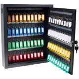 Armoire à clés Deluxe, pour 80 clés, gris foncé
