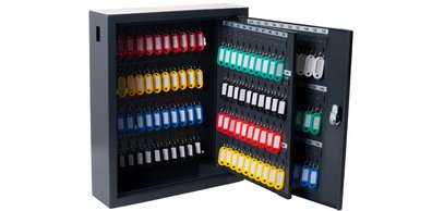 Armoire à clés Deluxe, pour 150 clés, gris foncé