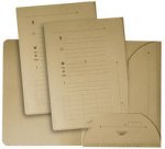 TOUAREG Chemise 2 rabats, A4, en kraft, brun