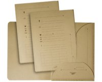 TOUAREG Chemise 2 rabats, A4, en kraft, brun