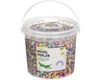 Perles à repasser, 30.000 pièces, en seau, assorti