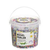 Perles à repasser, 12.000 pièces, en seau, assorti