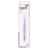 Pincette, pointu, longueur: 135 mm, violet / inox
