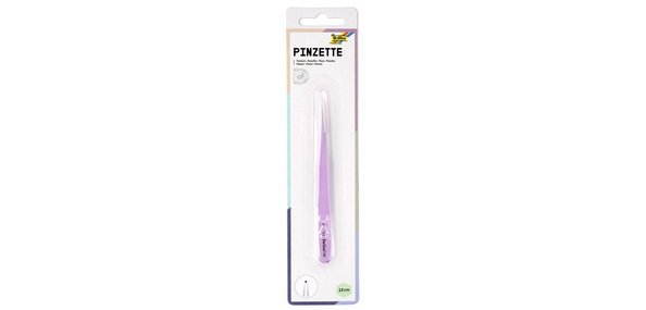 Pincette, pointu, longueur: 135 mm, violet / inox