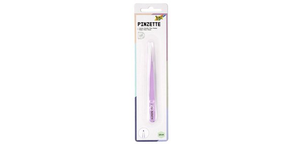 Pincette, pointu, longueur: 135 mm, violet / inox