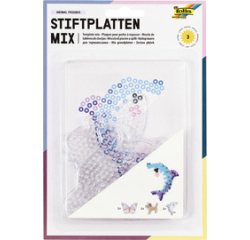 Plaques pour perles à repasser MONDE ANIMAL, assorti