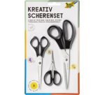 Set de ciseaux 'créatif', 3 pièces