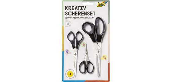 Set de ciseaux 'créatif', 3 pièces