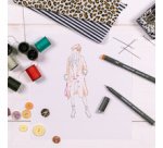 Feutre à pigment, étui de 6,