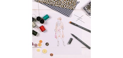 Feutre à pigment, étui de 6