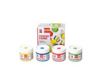 KiDS Kit de gouache au doigt, 100 ml, kit de 4