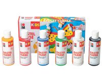 KiDS Gouache pour enfant 80 ml, kit de 6