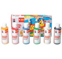 KiDS Gouache pour enfant 80 ml, kit de 6