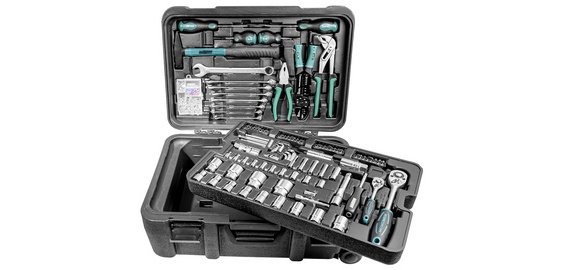 BRÜDER MANNESMANN Malette à outils, 122 pièces