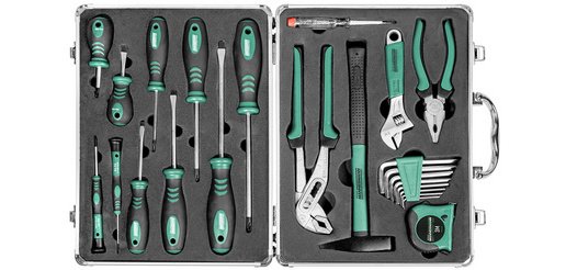 BRÜDER MANNESMANN Kit d'outils, 24 pièces, dans un coffret