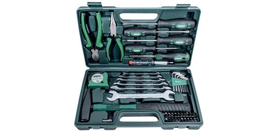 BRÜDER MANNESMANN Jeu d'outils, 47 pièces, dans un coffret