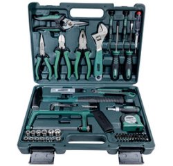 BRÜDER MANNESMANN Jeu d'outils, 74 pièces, dans un coffret