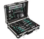 BRÜDER MANNESMANN Mallette à outils, 160 pièces, coffre alu