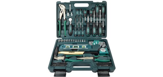 BRÜDER MANNESMANN Boîte à outils, 87 pièces, en coffret