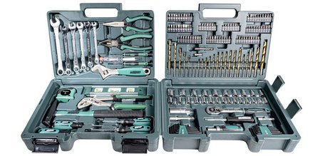 BRÜDER MANNESMANN Jeu d'outils, 176 pièces, coffre à outils