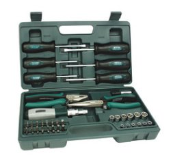 BRÜDER MANNESMANN Kit d'outils universels, 45 pièces