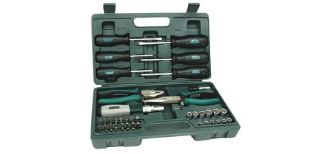 BRÜDER MANNESMANN Kit d'outils universels, 45 pièces