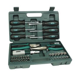 BRÜDER MANNESMANN Kit d'outils universels, 45 pièces