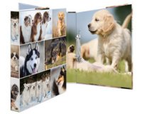 Classeur à anneaux 'Animals' - chiens, A4, mécanisme à