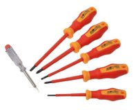 Schroevendraaierset VDE BRÜDER MANNESMANN, 6 stuks