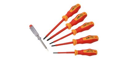 BRÜDER MANNESMANN Jeu de tournevis VDE, 6 pièces