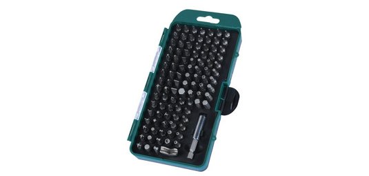 BRÜDER MANNESMANN Jeu d'embouts, 100 pièces, boîte en acier