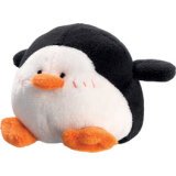 Eponge pour tableau peluche 'Pinguin', noir/blanc