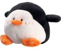 Eponge pour tableau peluche 'Pinguin', noir/blanc