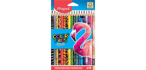 Crayon de couleur triangulaire COLOR'PEPS Animals