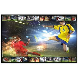 Sous-main 'football', (L)550 x (H)350 mm