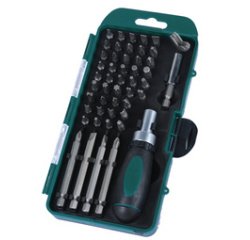 BRÜDER MANNESMANN Jeu d'embouts, 49 pièces, dans un coffret