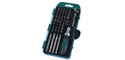 BRÜDER MANNESMANN Jeu d'embouts, 49 pièces, dans un coffret