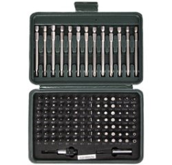 BRÜDER MANNESMANN Jeu d'embouts, 113 pièces, boîte