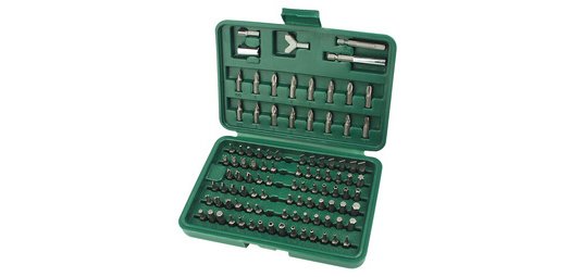 BRÜDER MANNESMANN Jeu d'embouts, 100 pièces, boîte